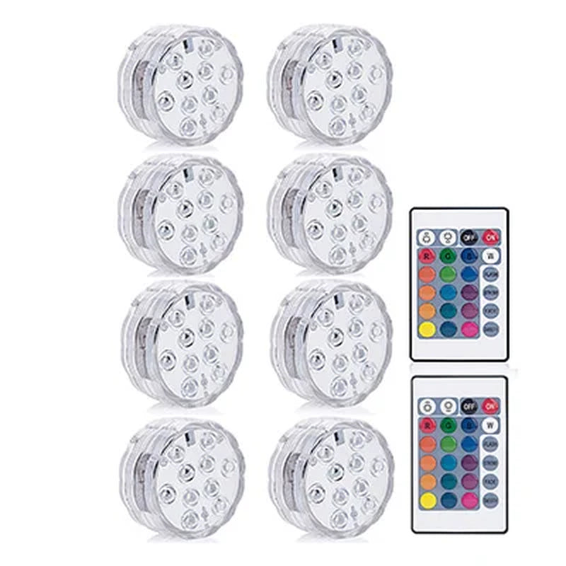 LED Swimming Pool Light for Outdoor Lighting IP68 Waterproof Underwater Hot Tub Spa Inflable Aquarium Removable Pool Accessories