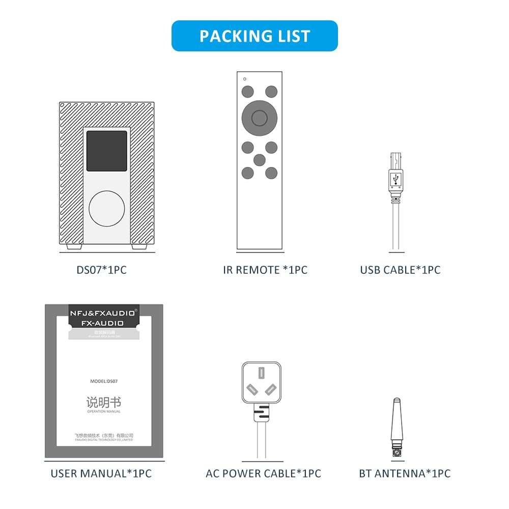 FX-Audio DS07 DAC/Preamplifier
