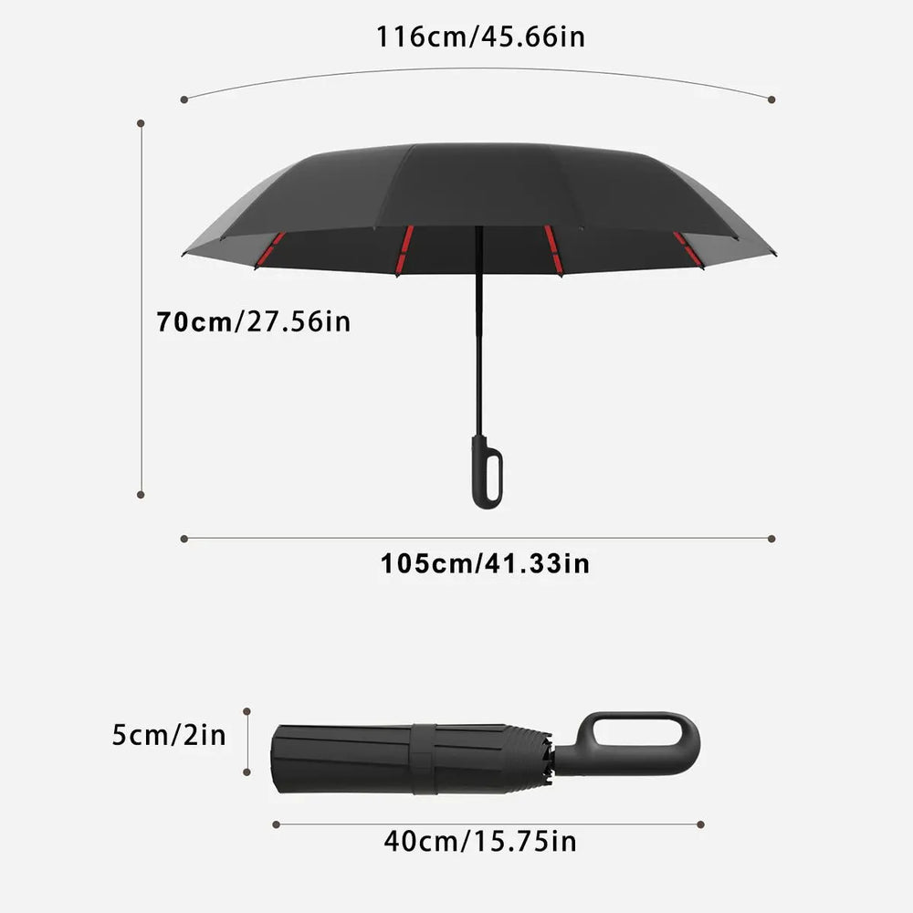 Automatic Folding Umbrella, 1 Count/60Pcs Portable Rain Umbrella with Loop Buckle, Windproof & Waterproof Umbrella for Men & Women #GLOBAL PICKS