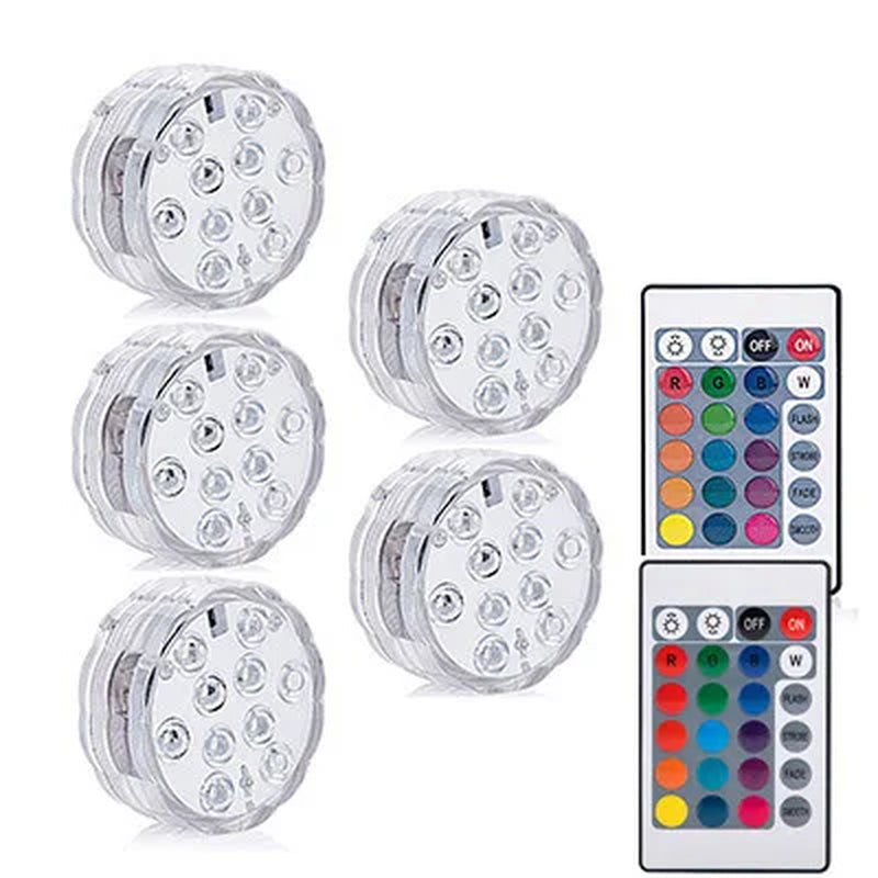 LED Swimming Pool Light for Outdoor Lighting IP68 Waterproof Underwater Hot Tub Spa Inflable Aquarium Removable Pool Accessories