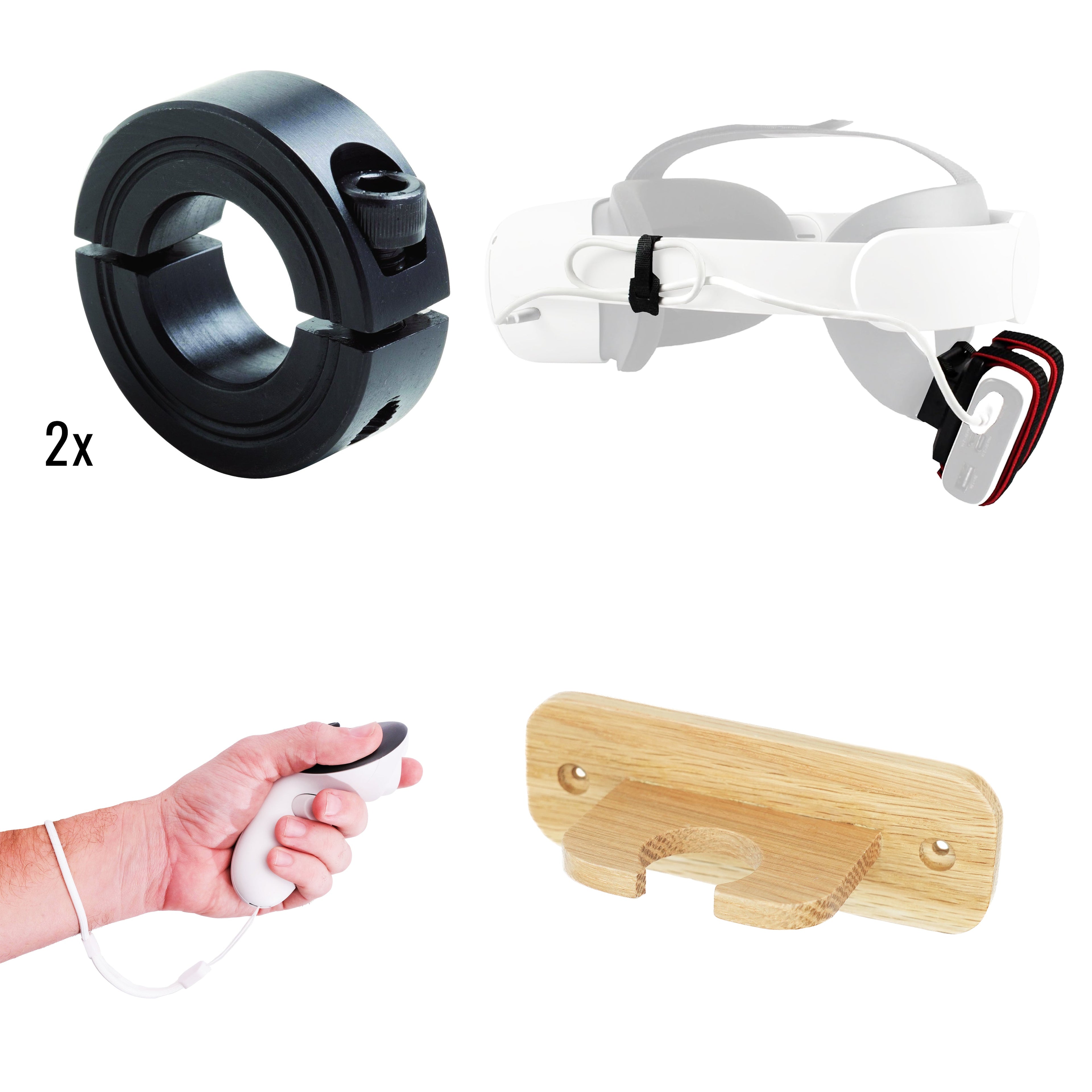 DriVR Elite - Adjustable VR Weighted Golf Club Handle Accessory - Compatible with Quest 2, 3/3s, and Pro