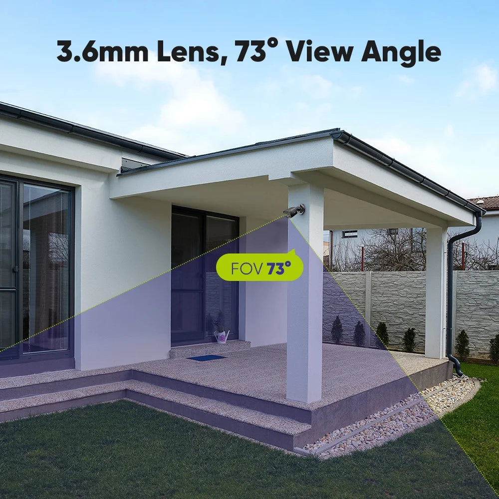 1080P Wired Home Outdoor Security Camera with EXIR Night Vision, IP66 Waterproof for Outdoor Indoor Video Surveillance- 4Pack