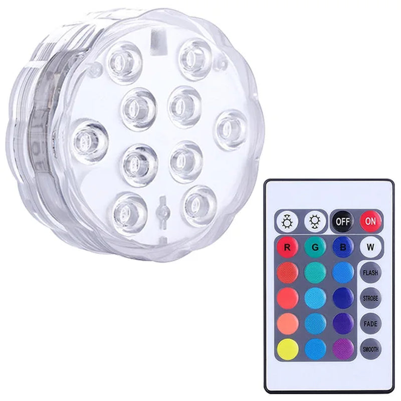 LED Swimming Pool Light for Outdoor Lighting IP68 Waterproof Underwater Hot Tub Spa Inflable Aquarium Removable Pool Accessories