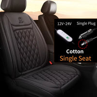 12-24V Heated Car Seat Cover 30' Fast Car Seat Heater Cloth/Flannel Heated Car Seat Protector 25W Seat Heating Cover Car Seat