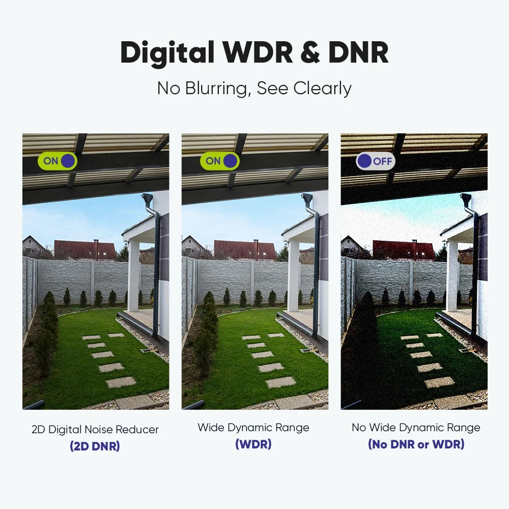 1080P Wired Home Outdoor Security Camera with EXIR Night Vision, IP66 Waterproof for Outdoor Indoor Video Surveillance- 4Pack